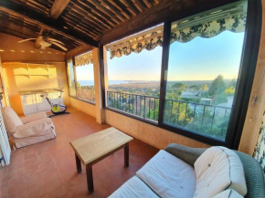 Appart spacieux et calme, Vue mer AC domaine privé piscine